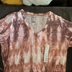 Sonoma Large Everyday tee brownish/pink tie dye